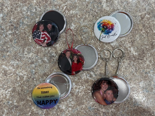 Round Custom Photo-Mix & Match (Set of 3)